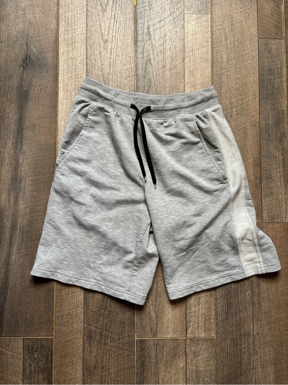 Men's Grey Drawstring Athletic Shorts